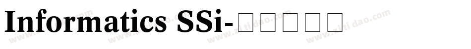 Informatics SSi字体转换